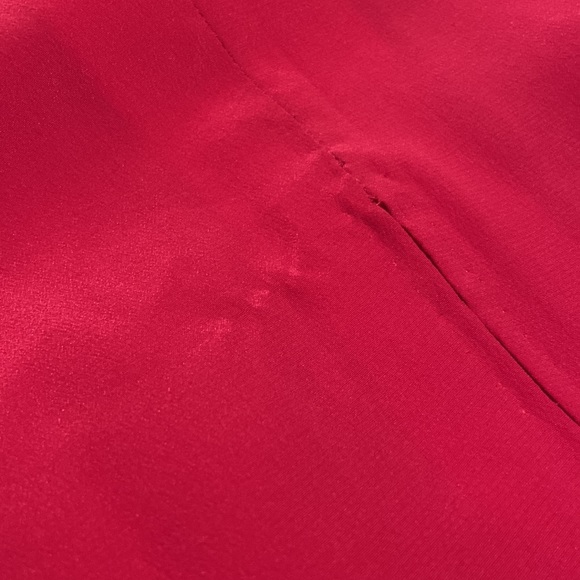 Vintage Pink Black Stripe Long Trumpet Boat Neck Sleeve Knee Length Dress! - Picture 12 of 12